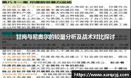 甘岗与尼奥尔的较量分析及战术对比探讨