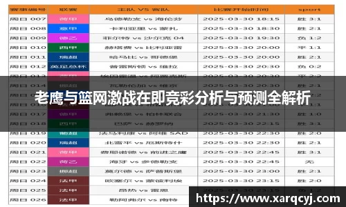 老鹰与篮网激战在即竞彩分析与预测全解析